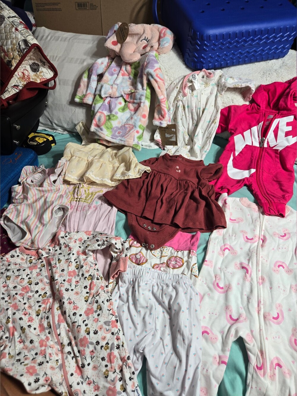 Baby Girl Lot Newborn And 0 To 3 Months Clothes Many Brands New And Used